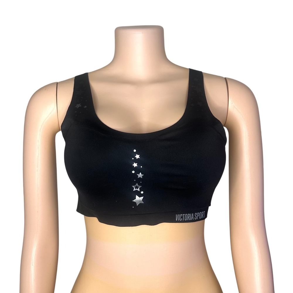 Victoria's Secret Victoria Sport Bra Angel Max Size 32C Black‎